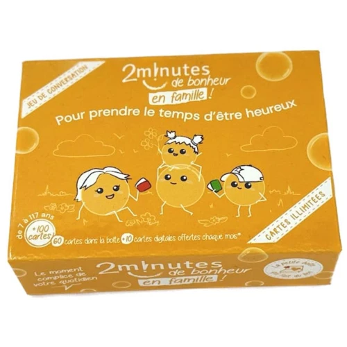 Jeu de cartes 2 minutes de bonheur en famille