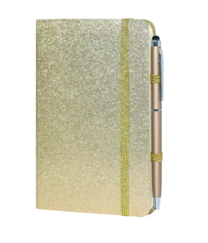 Carnet paillettes et son stylo